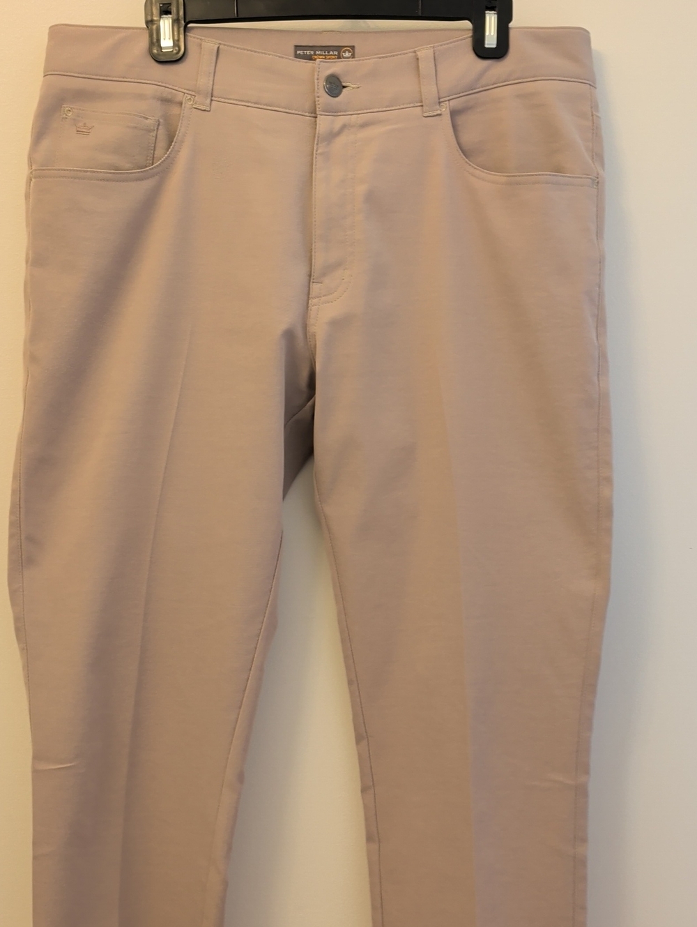 Peter Millar EB66 Men's Slim Stretch Pants in Khaki 35w